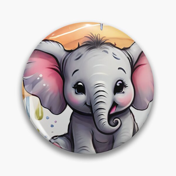 Item preview, Little elephant in the rainbow, cute, umbrela,cool, kids, animal designed and sold by Cyber Kids.