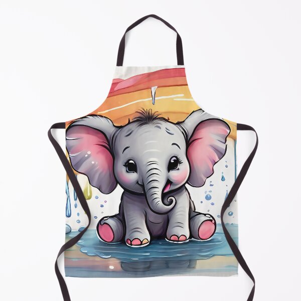 Item preview, Little elephant in the rainbow, cute, umbrela,cool, kids, animal designed and sold by Cyber Kids.
