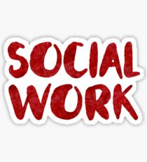 Social Work - Gift For Yoga Mantra Sticker