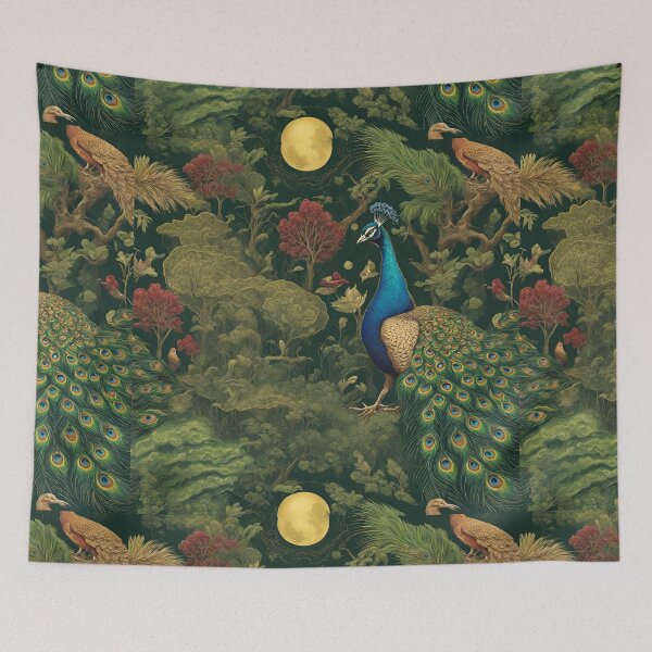 Item preview, Beautiful Blue Peacock and gold  designed and sold by Sugar Wisdom .