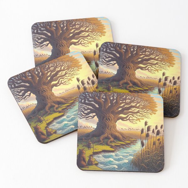 Item preview, The Oak Tree and the Reeds designed and sold by 3MillsDesign.