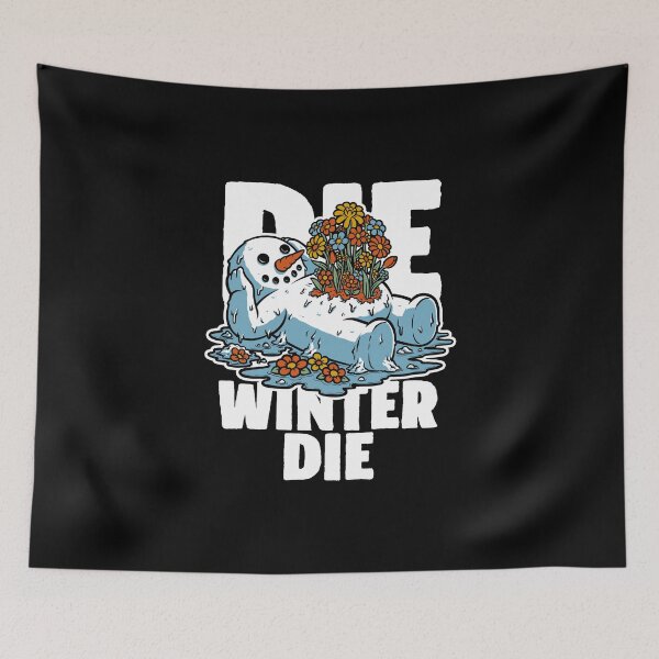 Item preview, Snowman Spring - Irony Death Flowers designed and sold by Studio Mootant.