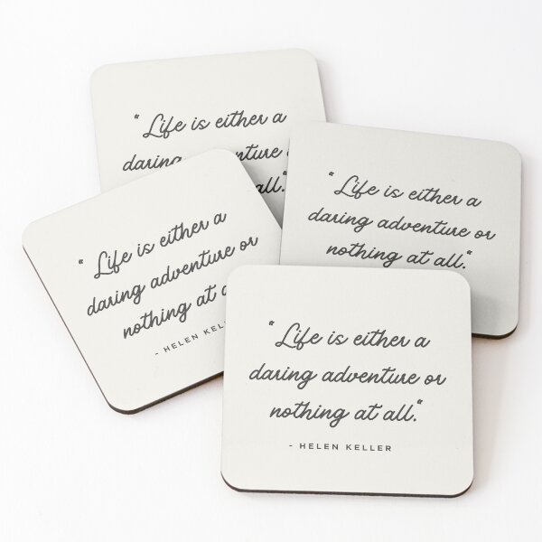 Item preview, "Life is either a daring adventure or nothing at all." - Helen Keller designed and sold by wallflowershop.