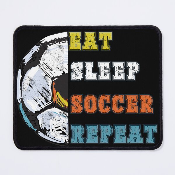 Item preview, Eat sleep soccer repeat designed and sold by martindesignden.