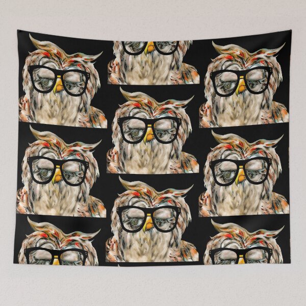 Item preview, Hipster Owl designed and sold by EloiseArt.