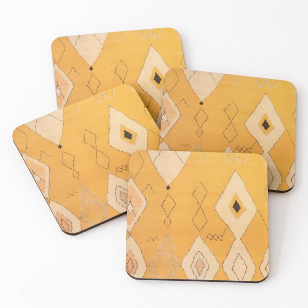 Item preview, Moroccan Berber Rug Design No.69 - Yellow designed and sold by Zoltan Ratko.