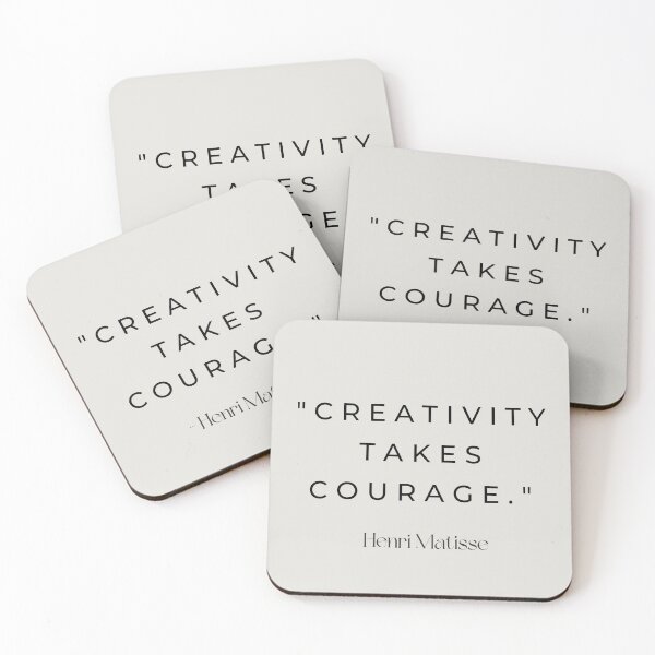 Item preview, "Creativity takes courage." - Henri Matisse designed and sold by wallflowershop.