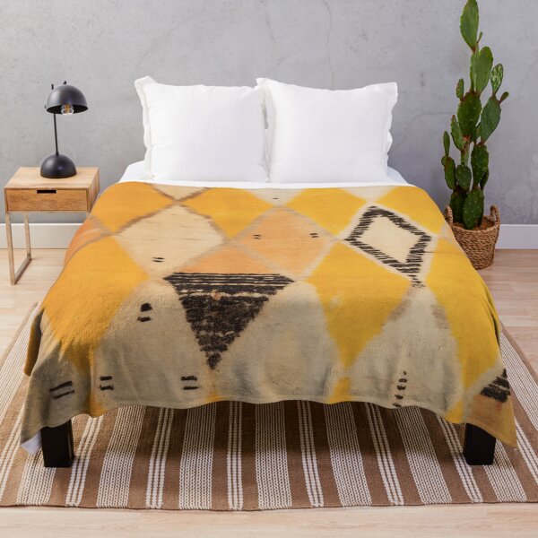 Item preview, Moroccan Berber Rug Design No.70 - Yellow designed and sold by Zoltan Ratko.
