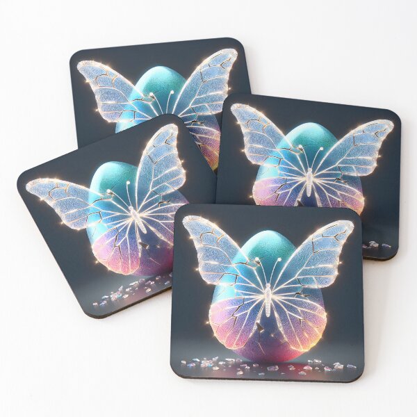Item preview, Unveiling Beauty: The Butterfly's Cracked Cocoon designed and sold by AI-Only Creations.