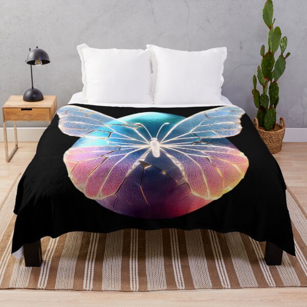Item preview, Unveiling Beauty: The Butterfly's Cracked Cocoon designed and sold by AI-Only Creations.