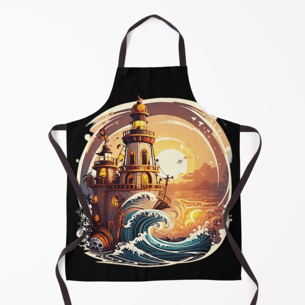 Item preview, Pirate Conquered Lighthouse at Sunset and Ocean Storm designed and sold by NautiChic.