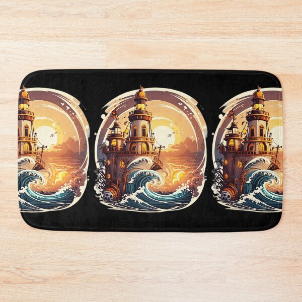 Item preview, Pirate Conquered Lighthouse at Sunset and Ocean Storm designed and sold by NautiChic.