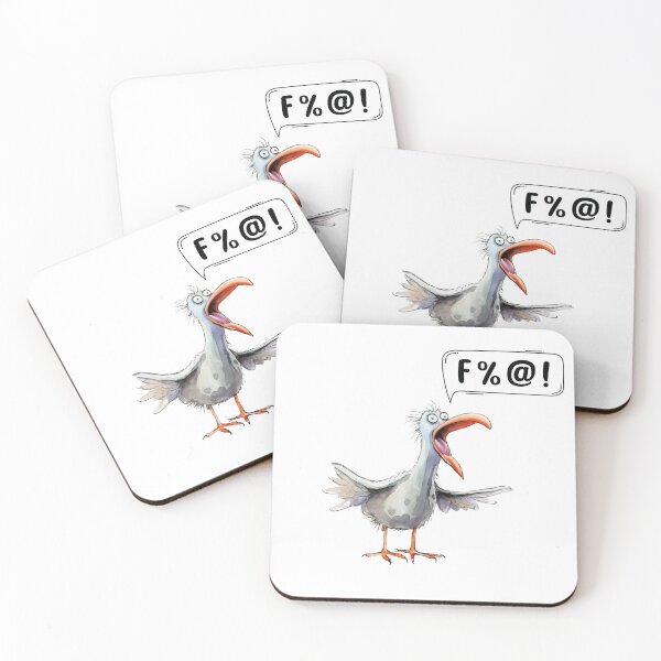 Item preview, Screaming bird %@!! designed and sold by BlackOwlCreate.