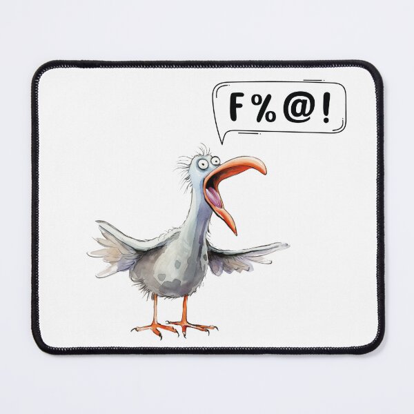 Item preview, Screaming bird %@!! designed and sold by BlackOwlCreate.