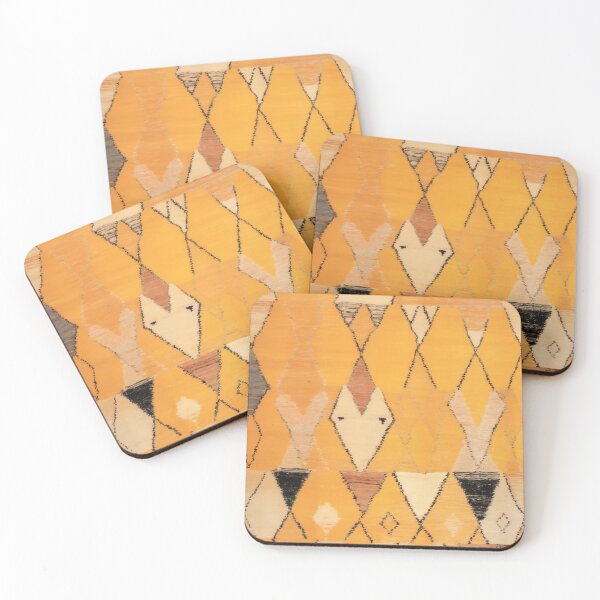 Item preview, Moroccan Berber Rug Design No.71 - Yellow designed and sold by Zoltan Ratko.