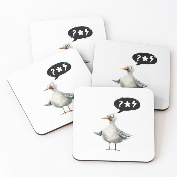 Item preview, Screaming bird %@!! designed and sold by BlackOwlCreate.