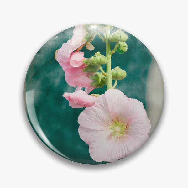Item preview, Closeup of a Hollyhock in watercolor designed and sold by FotoMahieu.