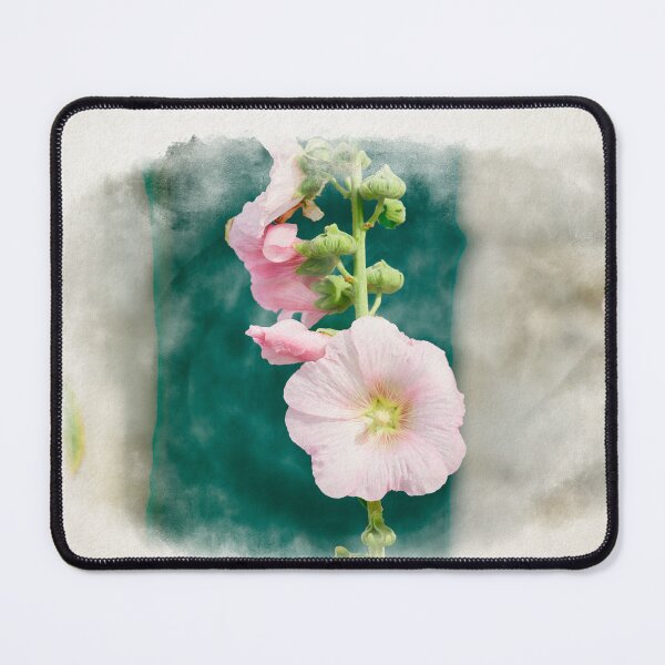 Item preview, Closeup of a Hollyhock in watercolor designed and sold by FotoMahieu.