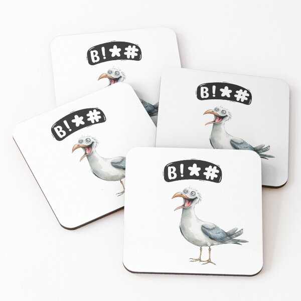 Item preview, Screaming bird %@!! designed and sold by BlackOwlCreate.