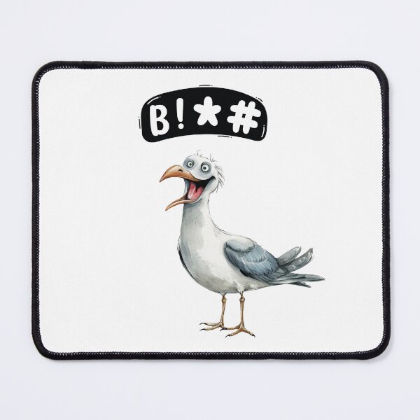 Item preview, Screaming bird %@!! designed and sold by BlackOwlCreate.