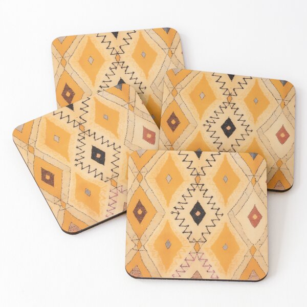 Item preview, Moroccan Berber Rug Design No.73 - Yellow designed and sold by Zoltan Ratko.
