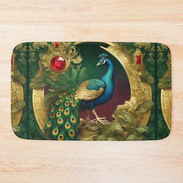 Item preview, Beautiful Blue Peacock and gold  designed and sold by Sugar Wisdom .