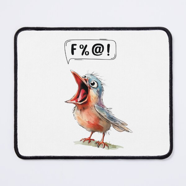 Item preview, Screaming bird %@!! designed and sold by BlackOwlCreate.