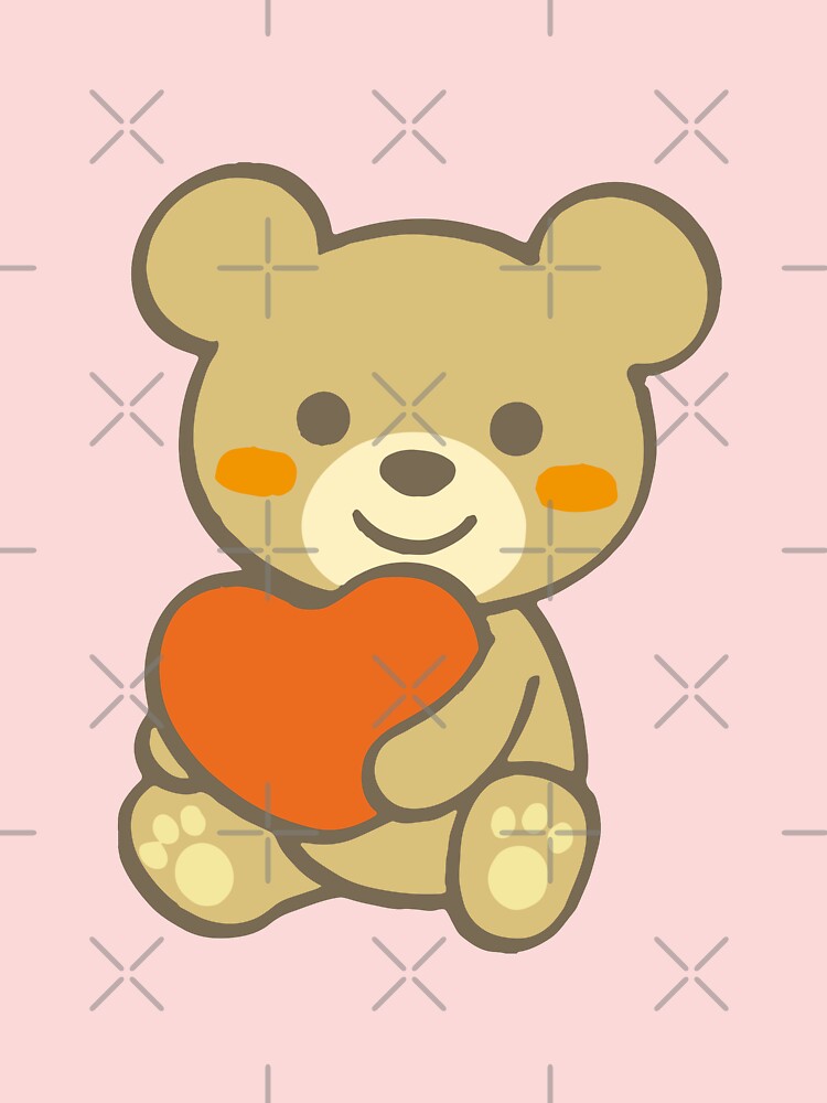 teddy bear holding heart