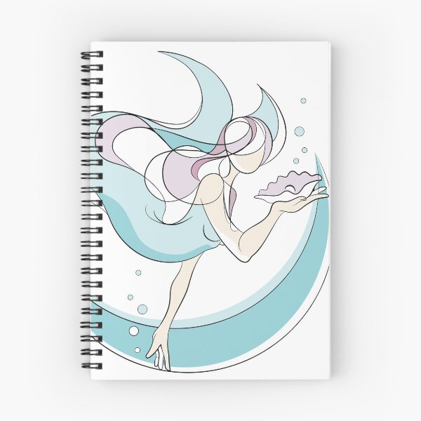 Item preview, Mermaid with seashell designed and sold by artelleDesign.