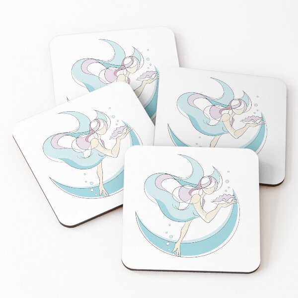 Item preview, Mermaid with seashell designed and sold by artelleDesign.