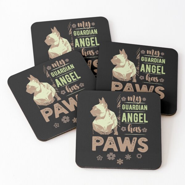Item preview, Copy of My Guardian Angel Has Paws, retro, vintage designed and sold by KaiLabsArt.