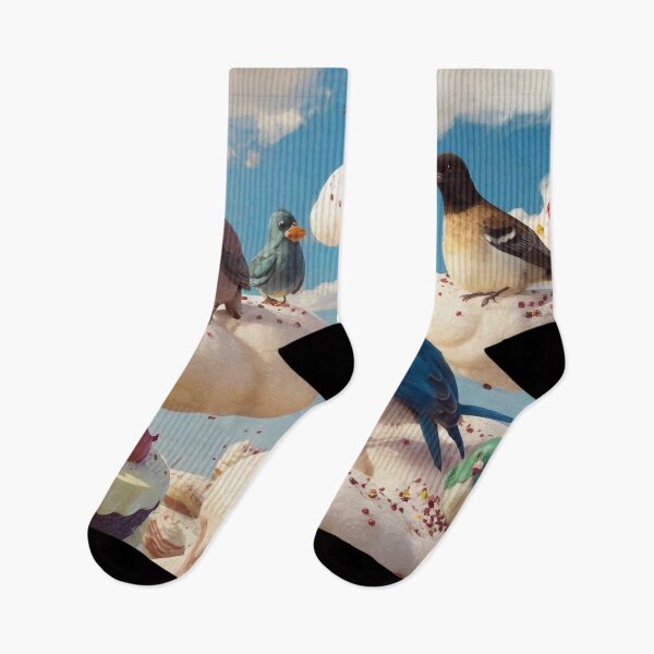 Item preview, Birds eating clouds made of cakes designed and sold by m-y-A-I-A-R-T-.