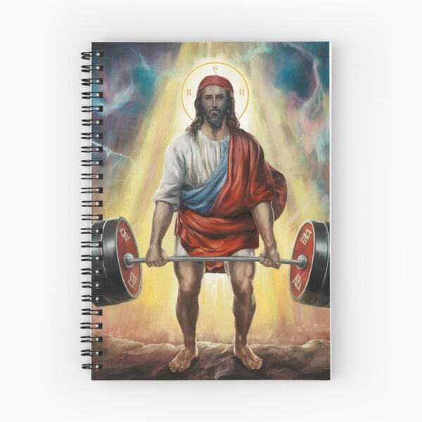 Item preview, "Jesus deadlifter". Funny Christian Painting  designed and sold by Obinne.