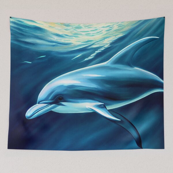 Item preview, Dolphins Waves - Ocean Vacation designed and sold by FlowersColorful.