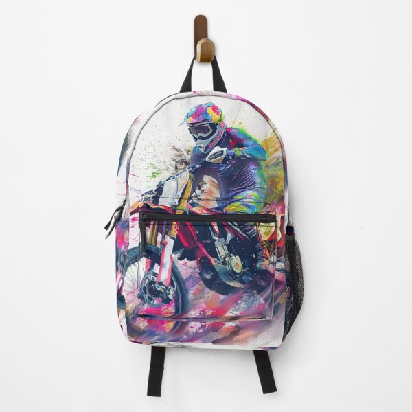 Item preview, Abstract motocross bike race vibrant colours  Active Outdoors Inspired Art designed and sold by CDC40.