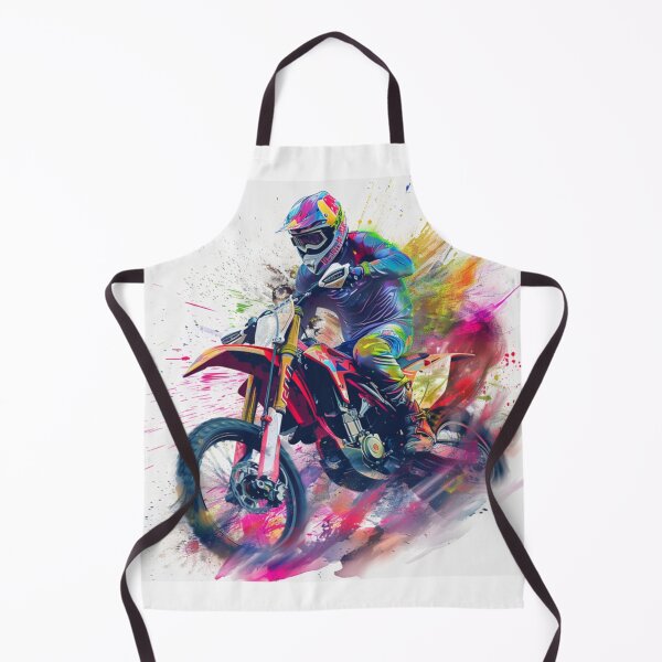 Item preview, Abstract motocross bike race vibrant colours  Active Outdoors Inspired Art designed and sold by CDC40.