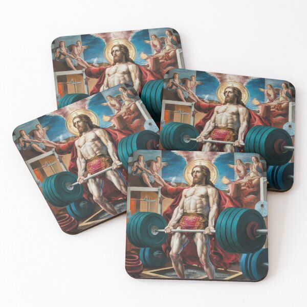 Item preview, "Jesus deadlifter". JESUS KEEPING FIT designed and sold by Obinne.