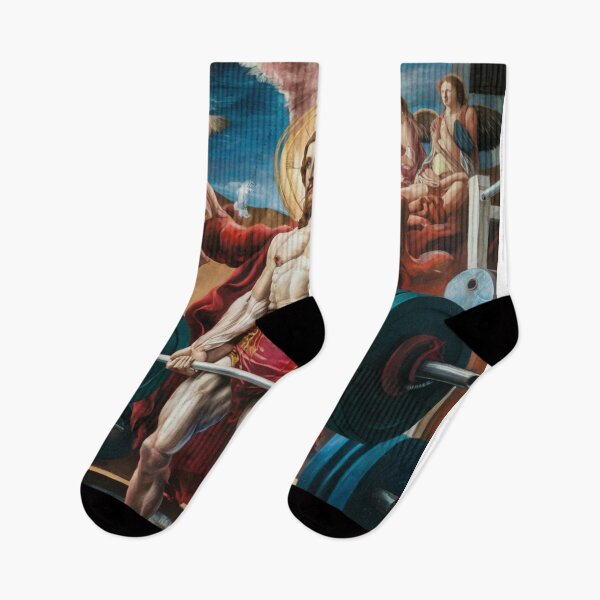 Item preview, "Jesus deadlifter". JESUS KEEPING FIT designed and sold by Obinne.