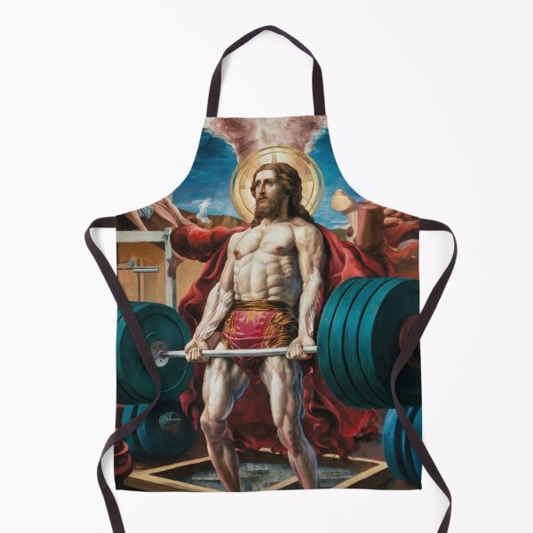 Item preview, "Jesus deadlifter". JESUS KEEPING FIT designed and sold by Obinne.