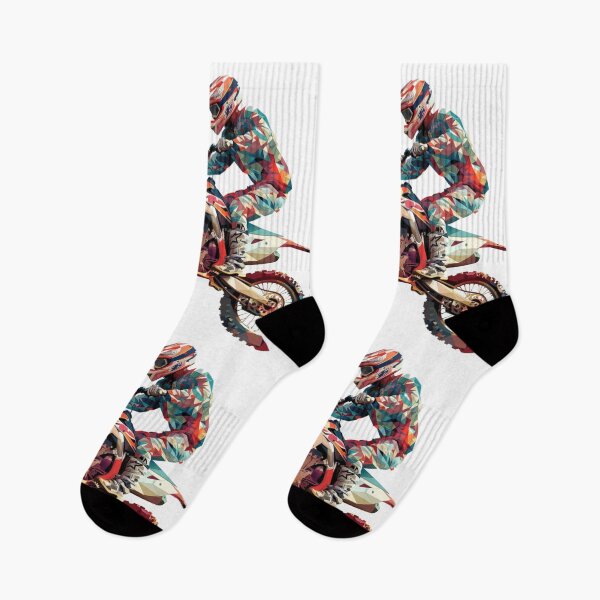 Item preview, Motocross rider performing jump geometric patterns  Active Outdoors Inspired Art designed and sold by CDC40.