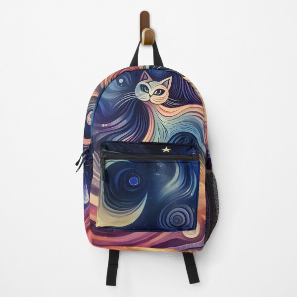 Item preview, Abstract Cat Space Design: Celestial Fusion Artwork designed and sold by PandaTShirtShop.
