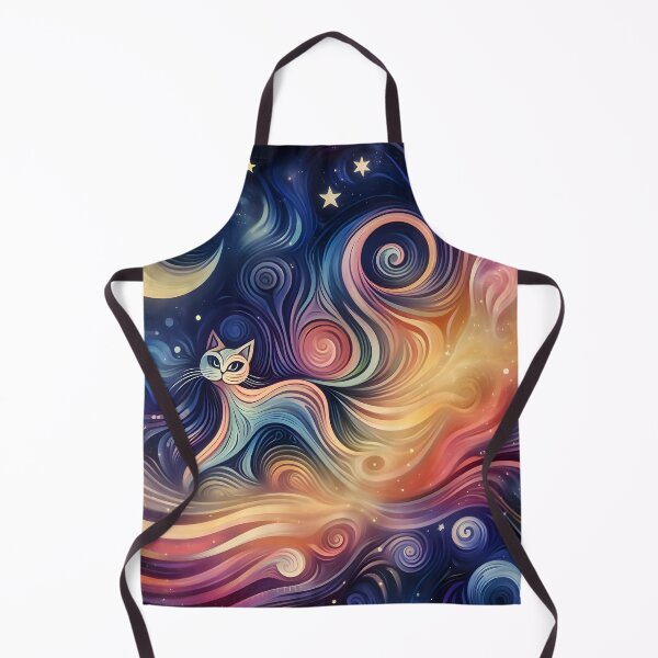 Item preview, Abstract Cat Space Design: Celestial Fusion Artwork designed and sold by PandaTShirtShop.