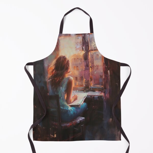 Item preview, Sketching at the window at dusk designed and sold by AniDragonfly.