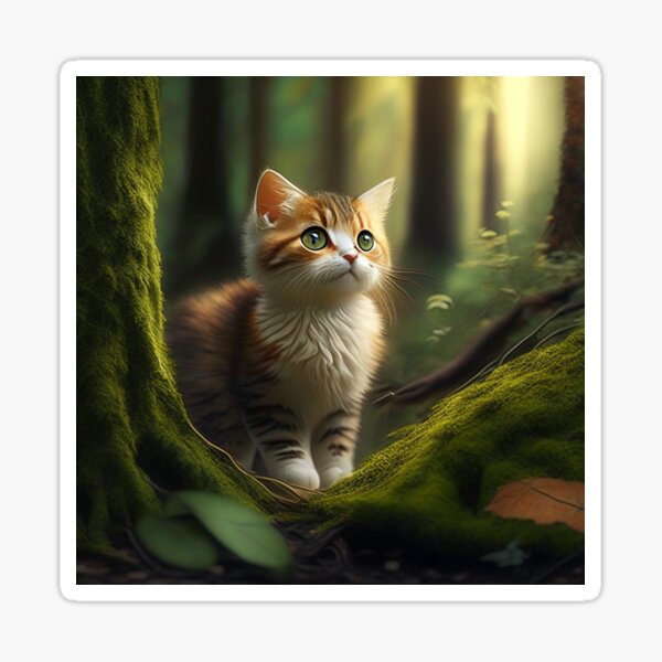 Item preview, Woodland Purr-seeker designed and sold by zoya2007.