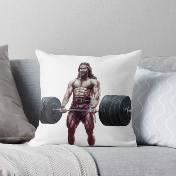 Item preview, "JESUS DEADLIFTER". JESUS WITH SIX PACK FUNNY  designed and sold by Obinne.