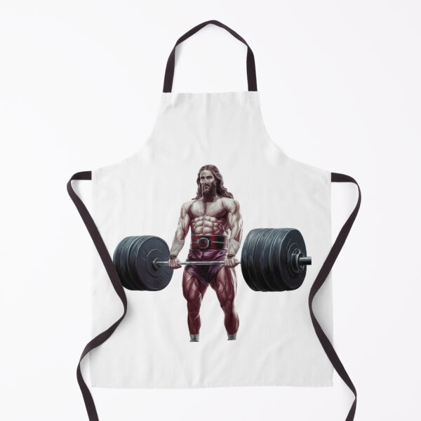 Item preview, "JESUS DEADLIFTER". JESUS WITH SIX PACK FUNNY designed and sold by Obinne.