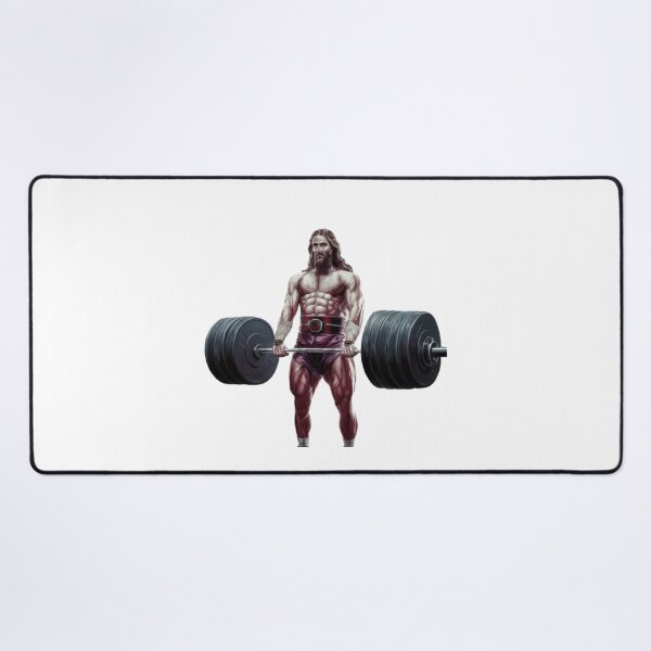 Item preview, "JESUS DEADLIFTER". JESUS WITH SIX PACK FUNNY  designed and sold by Obinne.