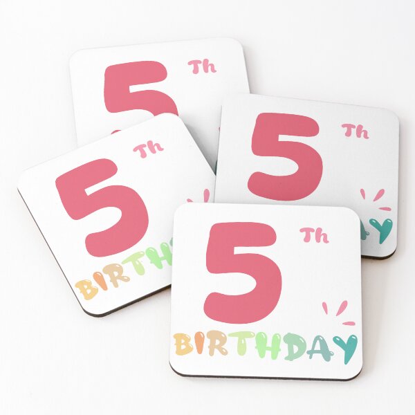 Item preview, Happy 5th Birthday designed and sold by SimpleP.
