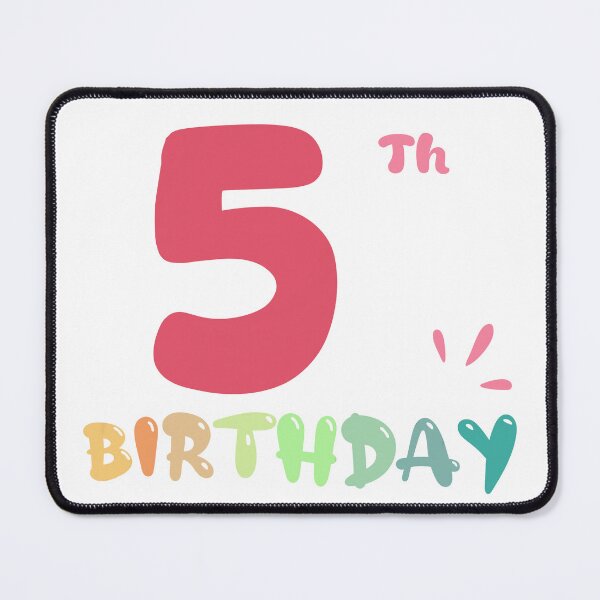 Item preview, Happy 5th Birthday designed and sold by SimpleP.