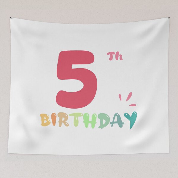 Item preview, Happy 5th Birthday designed and sold by SimpleP.